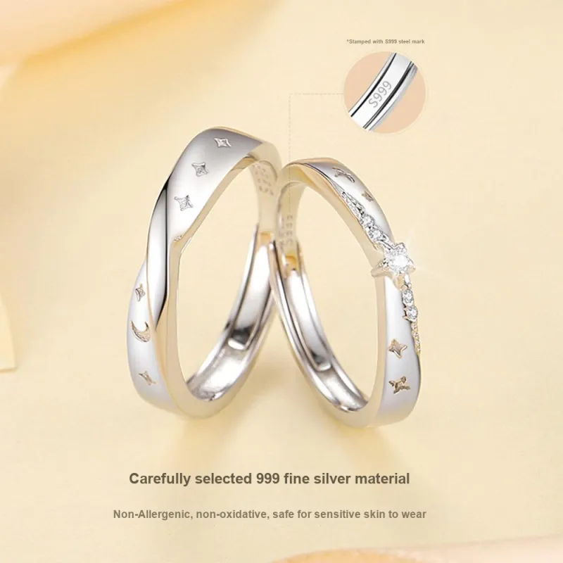 CLARKIA FLOWER Sterling Silver Rings Unisex-5