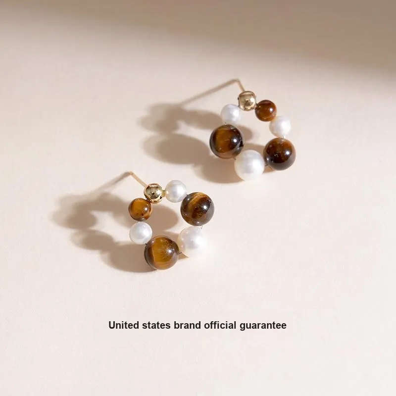 IDOKAWA Freshwater Pearl Stud Earrings Women's-2