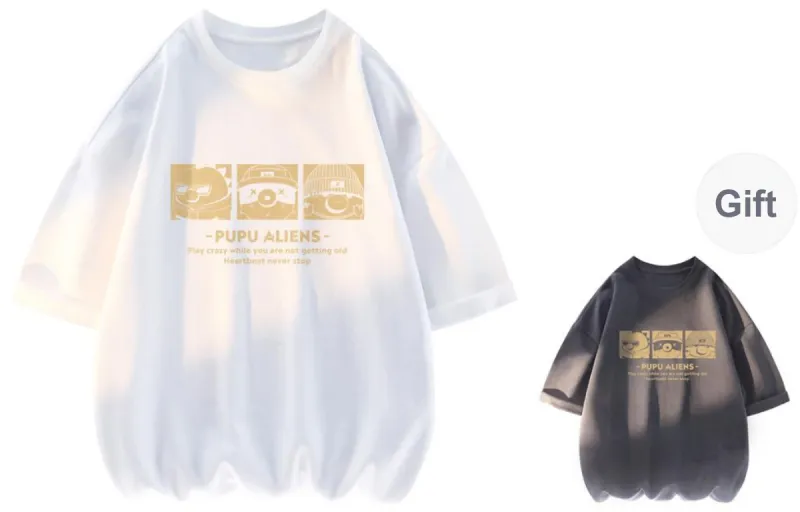 PUPU ALIENS T-Shirt Summer Unisex 2 Pack-14
