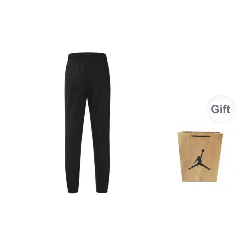 Jordan Casual Pants Unisex Black Shopping Bag Included-1