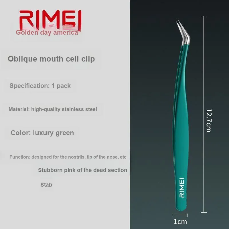 RIMEI Removing Blackheads With High Precision Pore Clamp Ultra Sharp Tongs-1