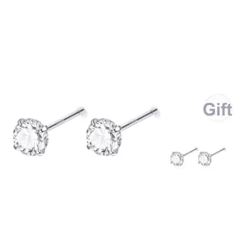 Barbie Sterling Silver 999 Stud Earrings Women's