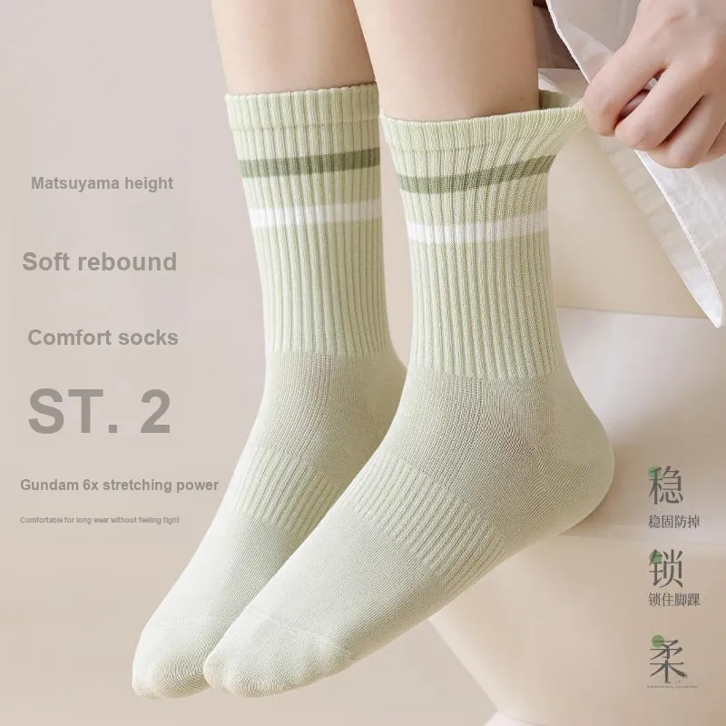 Lan Miao Mid Calf Socks Women's 10 Pack-9