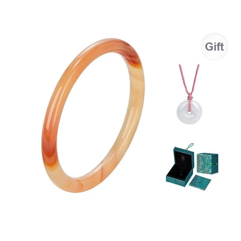 MAMADESHOUHU Chalcedony Jade Bangles Women's-7