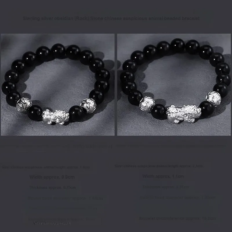 PUENTE Obsidian Bracelets Men's-5