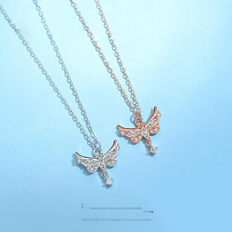 Regalrose 925 Sterling Silver Necklaces Women's Silver/Rose Gold-1