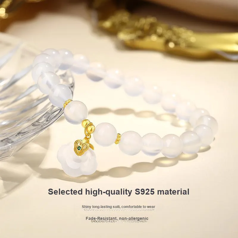 CHINA GOLD Chalcedony Bracelets Women's-2