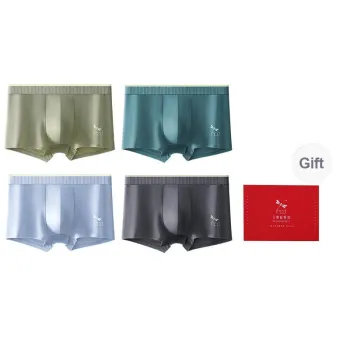 RED DRAGONFLY Cotton Panties Men's 4 Piece Gift Box Sets