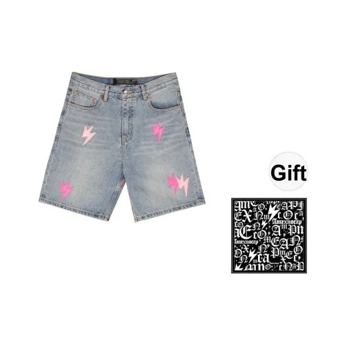 Amexnocap Синий Унисекс Джинсовые шорты