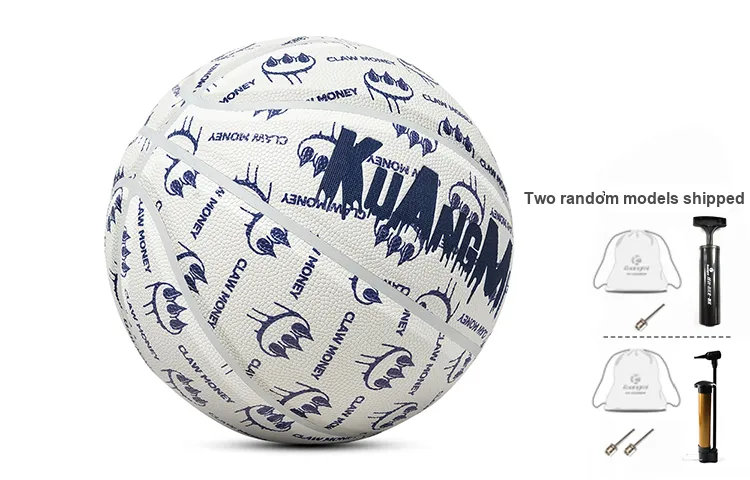 Kuangmi x Claw Money PU Basketball Blue White Size 7 Training Unisex-2