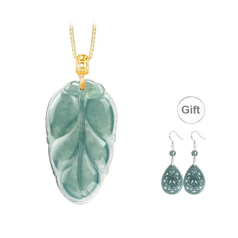 Long Fu Glutinous Jade 18K Gold Clasp Necklace, Festive Accessory Women's-9