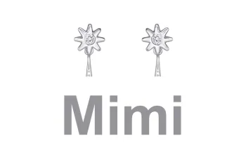 Swarovski White Gold Plated Stud Earrings Women's