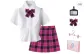 Gift Box Set, White Shirt (Slim Fit)+Berry Jam (Adjustable Waist)+Small Item+Hanging Tag