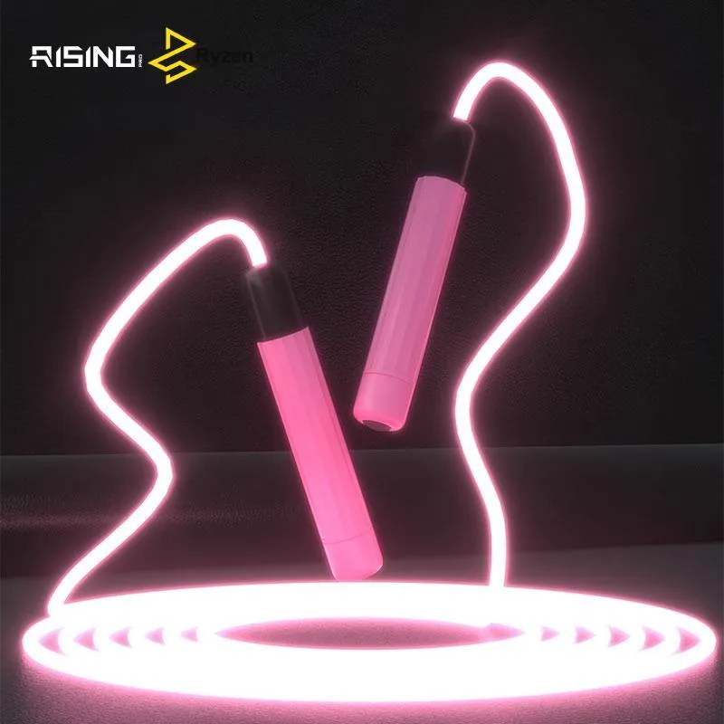 Ruisi Aerobic Fat Reduction Non Countable Jump Ropes Adults Optical Fiber Rope ABS Controller 2.8m-3