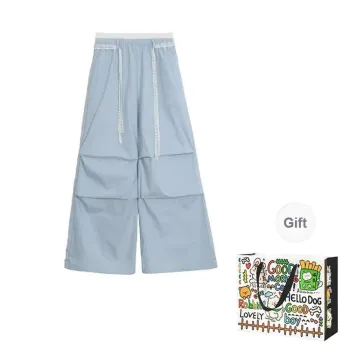 BVODE Cargo Pants Women's Blue Pants Shopping Bag