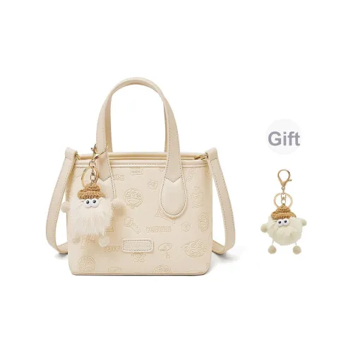 DoraemonA Jingle Cats Синтетическая кожа Одно плечо Сумка Стандартная Женская Бежево-желтая