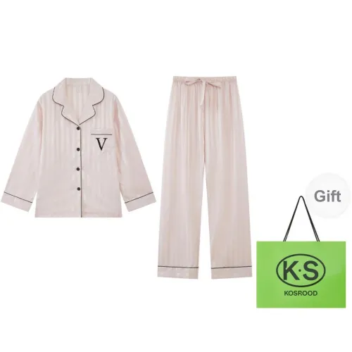 Kosrood Pajama Set Women's Light Gardenia Feather