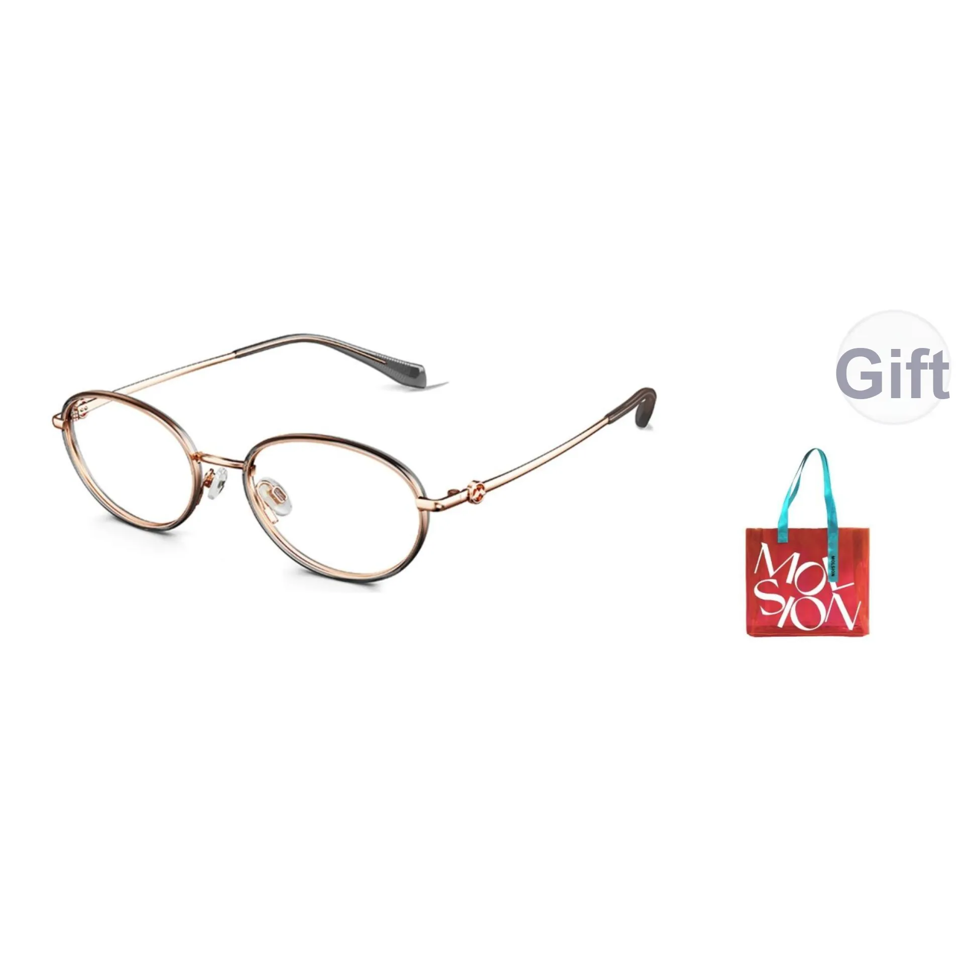 MOLSION Oval Оправы для очков Унисекс Совместимые Степень