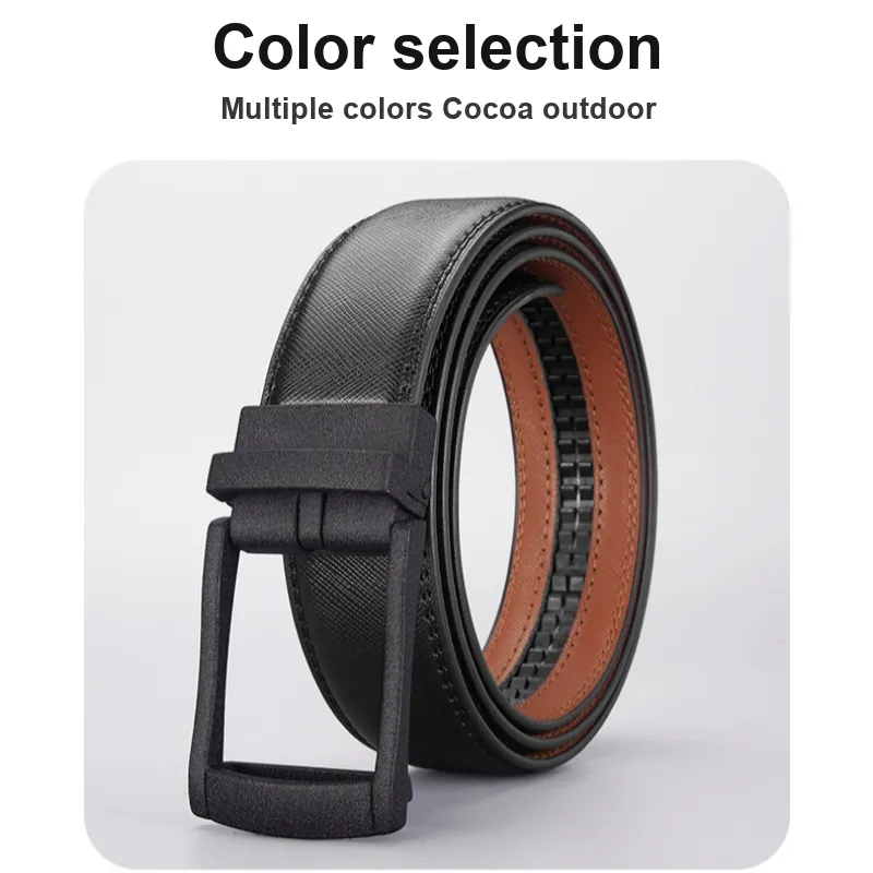 Yalu Split Leather With Overlay Film Leather Belts Men's 3.5cm-4