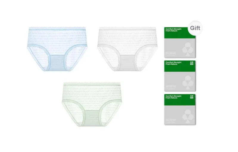YOUKESHU Underpants Women's Box 3 Pack-5