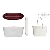 (Glacier White) City33 Two-Piece Set[Shoulder Strap Pad+Burgundy Waterproof Liner]❤ Compartment Style
