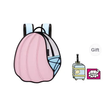 JumpFromPaper Synthetic Leather Nylon Backpack Regular Women's Dream Pink