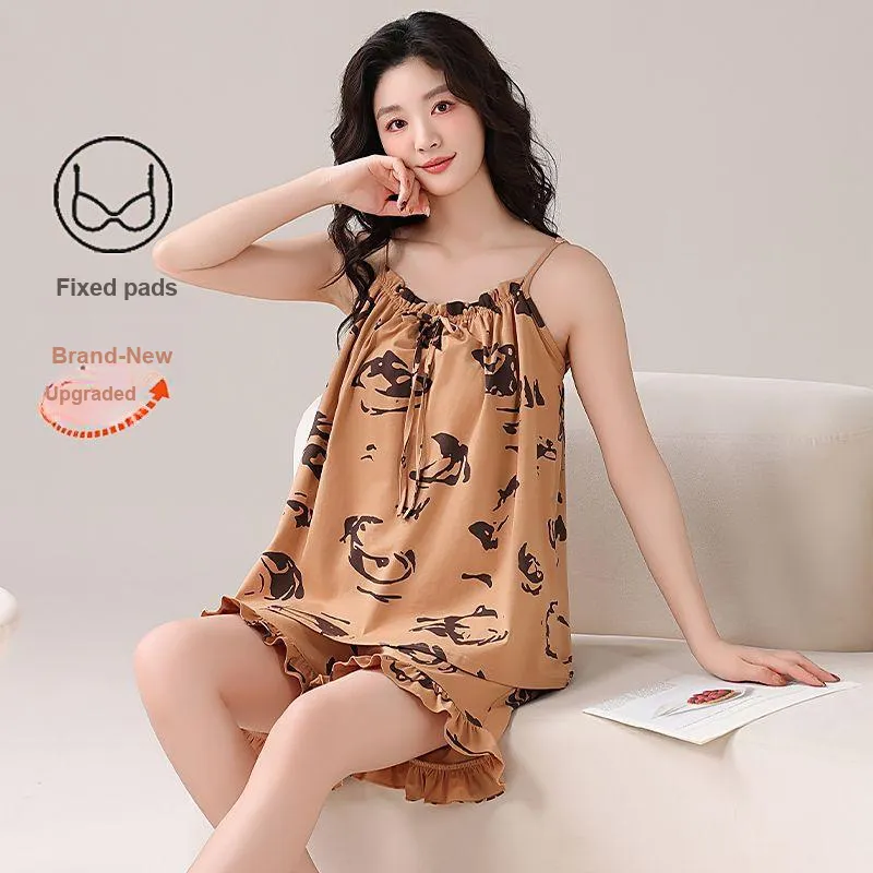 JINXU Pajama Set Women's Orange Red-2