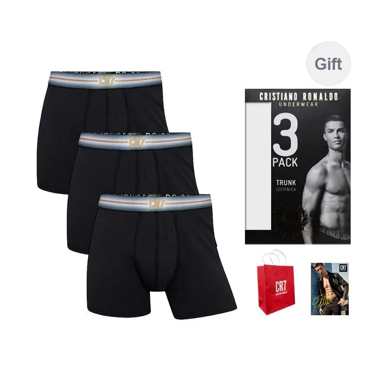 CR7 CRISTIANO RONALDO Underpants Men's 3 Pack Black-0