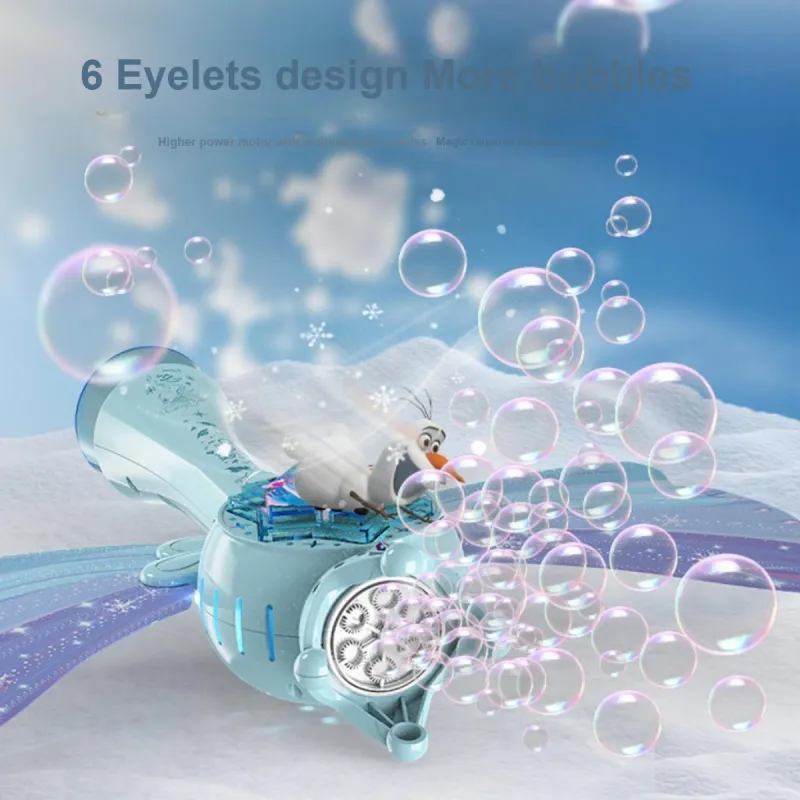 Disney Frozen Series Electric Handheld Fully Automatic Magic Wand Bubble Machines-2