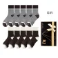 Gray 5 Dark Brown 5 (10-Piece Set)