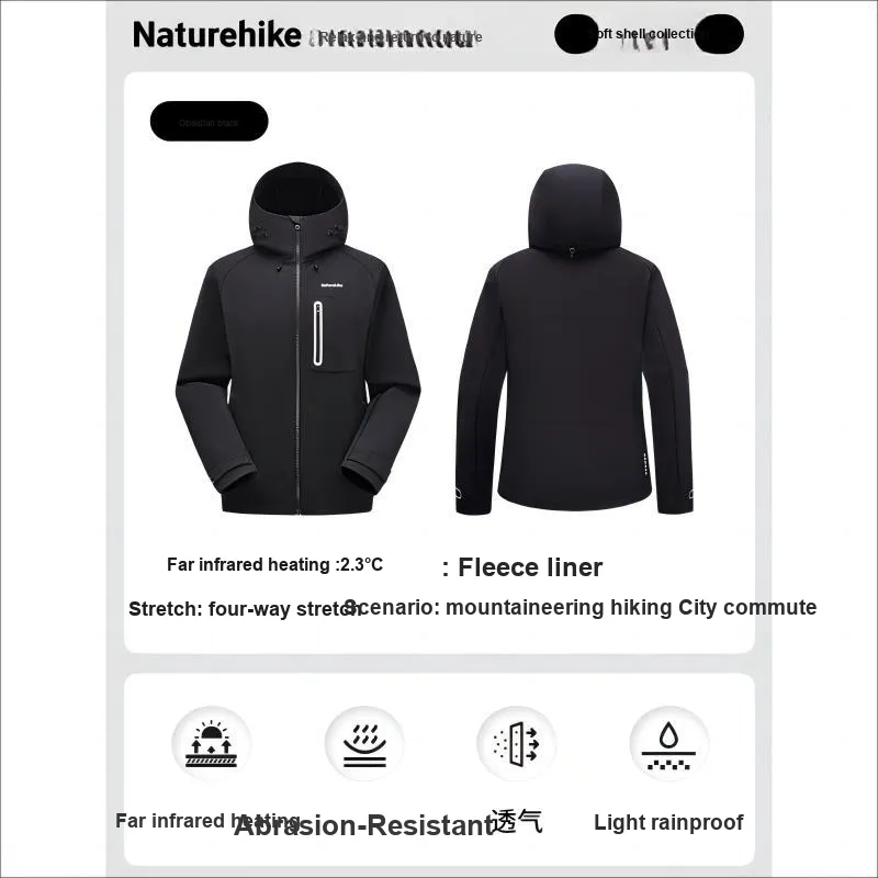 NATUREHIKE Mountain Versatile Hiking Water Resistant Windproof Breathable Warm Super Light Windbreaker Jacket Unisex-2