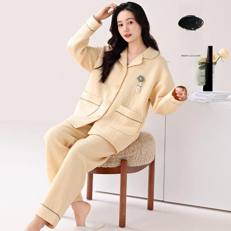 UAVAE Pajama Set Women's Image Color-2
