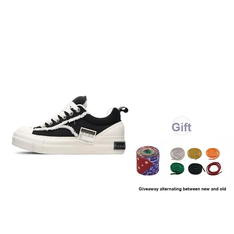 VESSEL Classic Nougat Puffy Shoes Height Increasing Low Top Skateboard Shoes Unisex