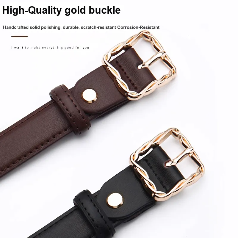 TUCANO Split Cow Leather Leather Belts Women's 2.8cm-1