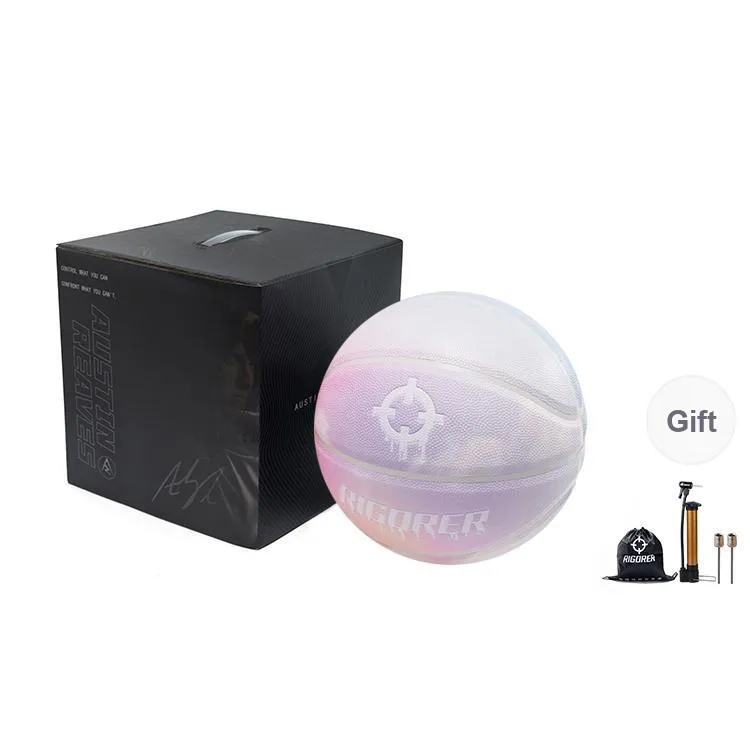 RIGORER Cloud Gradient Series PU Basketball Cloudy Gradient Color Changing Size 7 Ball Training Unisex-10