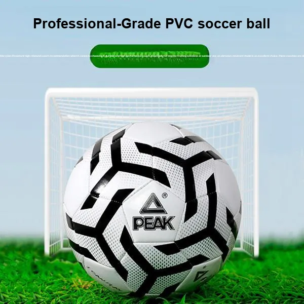 PEAK Size 5 Soccer PVC Machine Stitched Soccer Ball Unisex-4