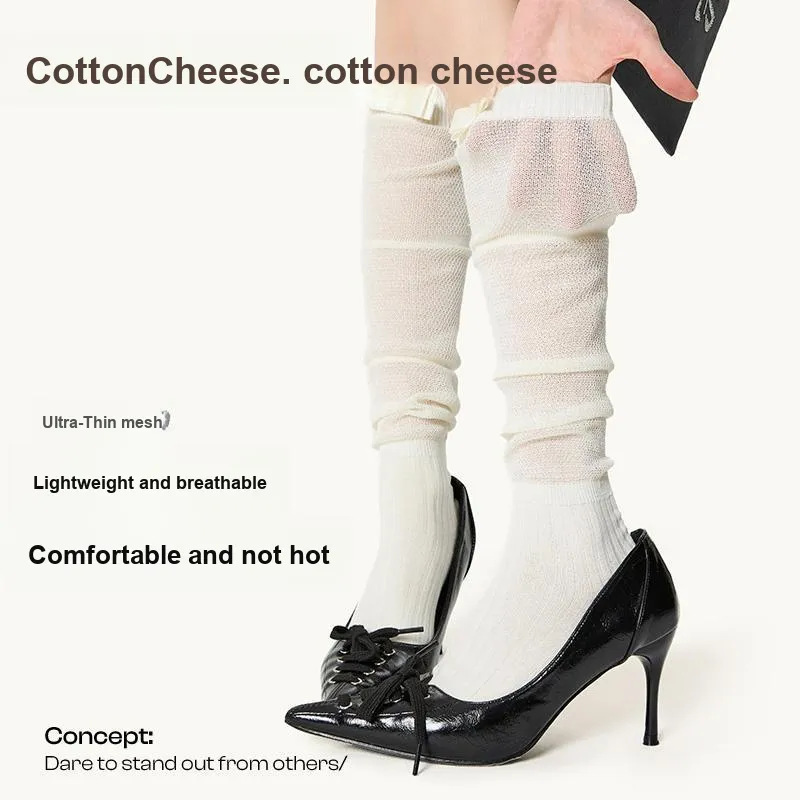 COTTON CHEESE Calf Socks Women's-1