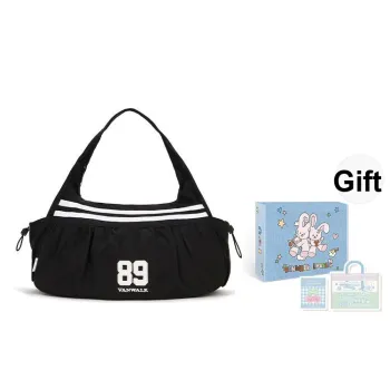 VANWALK Nylon Cloud Bag, Shoulder Bag Tubas Women's Black/White/Red