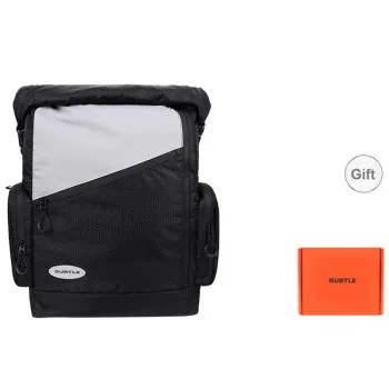 Subtle Fabric Backpack Regular Unisex Black Gray/Beige Brown/Orange Red/Yellow Green