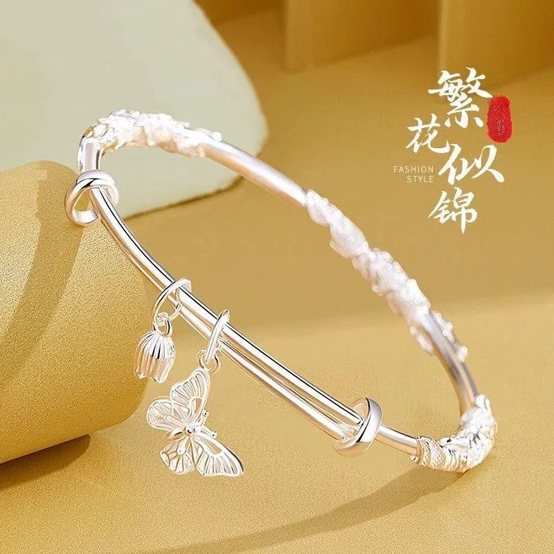 Lindian 999 Fine Silver Sterling Silver Bracelets Women's-2