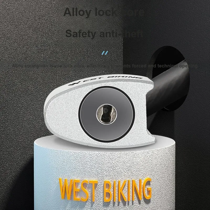WEST BIKING Bicycle Lock Anti Theft Cable Lock-3