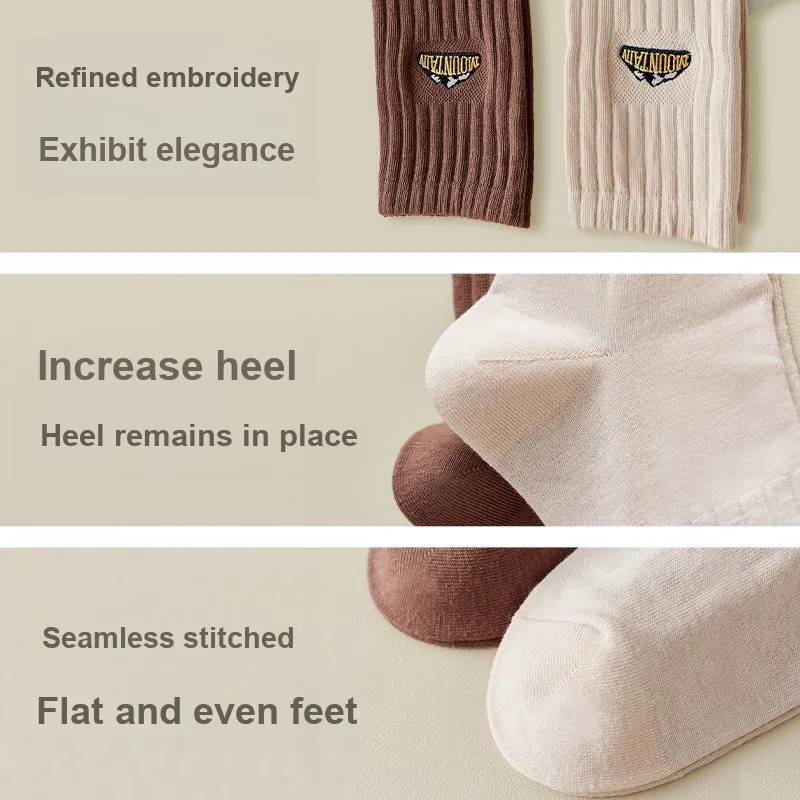 MIIOW Knee High Socks Unisex 5 Pack-2