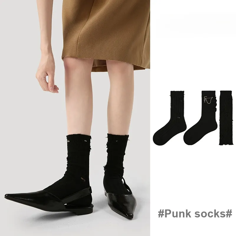 Vine Color Mid Calf Socks Unisex 3 Pack Punk Socks-1