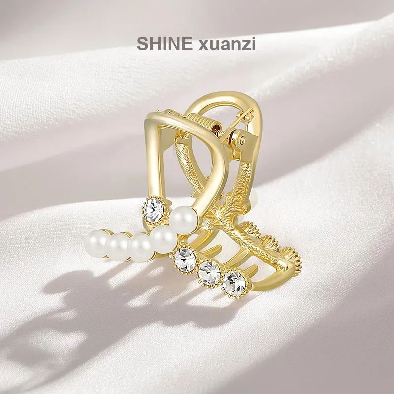 SHINE Cherished Moments Collection Alloy, Crystal Diamond, Shell Pearl Hair Clips Women's-1