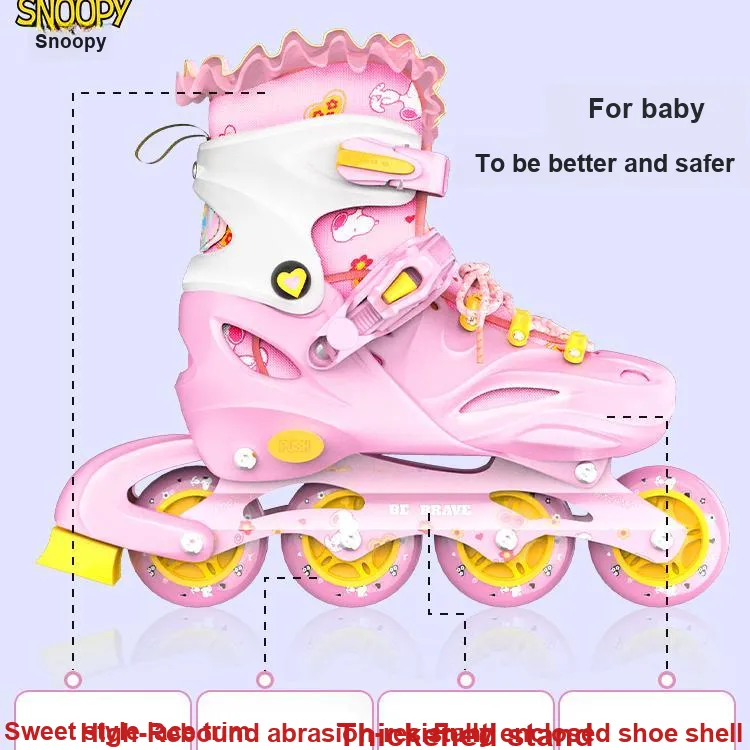 SNOOPY Inline Skates Aluminum Alloy Carbon Steel ABEC-7 Kids'-2