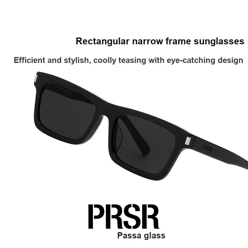 Prsr Plate Frame Rectangular Sunglasses Unisex-1