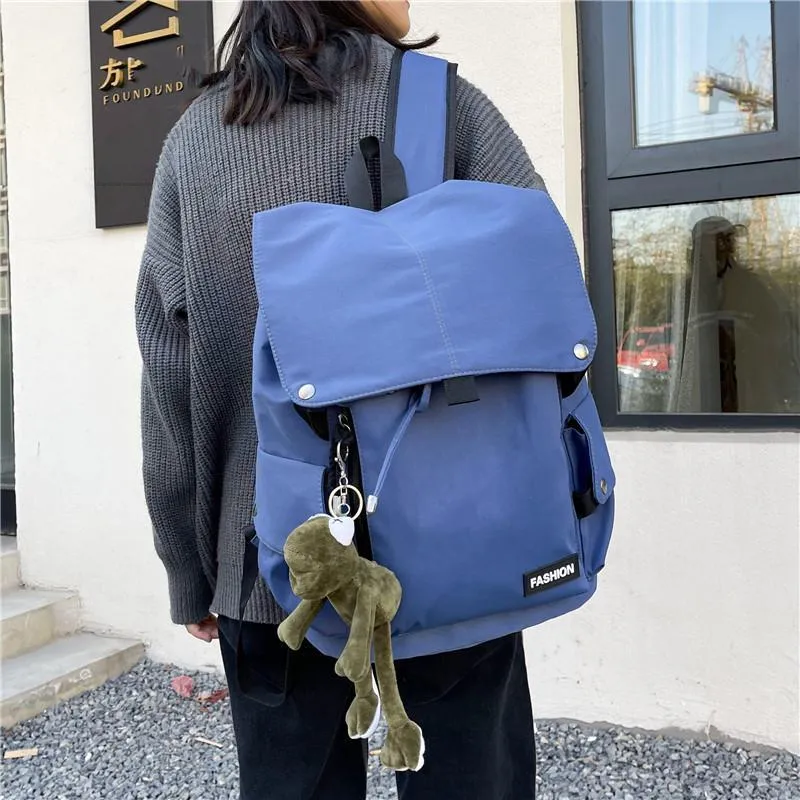 KAMLUI Oxford Backpacks Backpack Regular Unisex Gray/Black/Blue-20