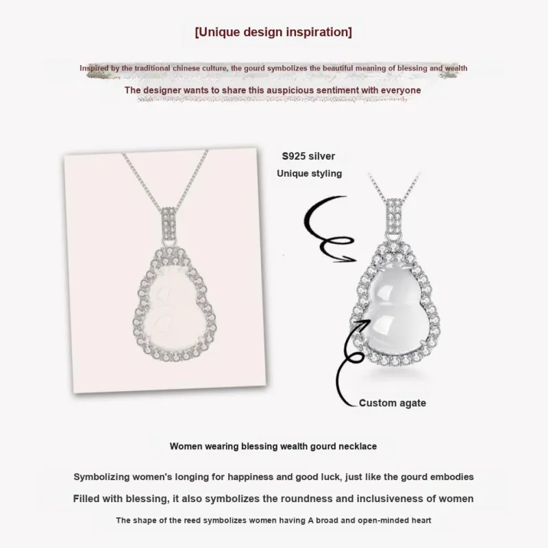 Lang Wind Agate Necklaces Women's-2