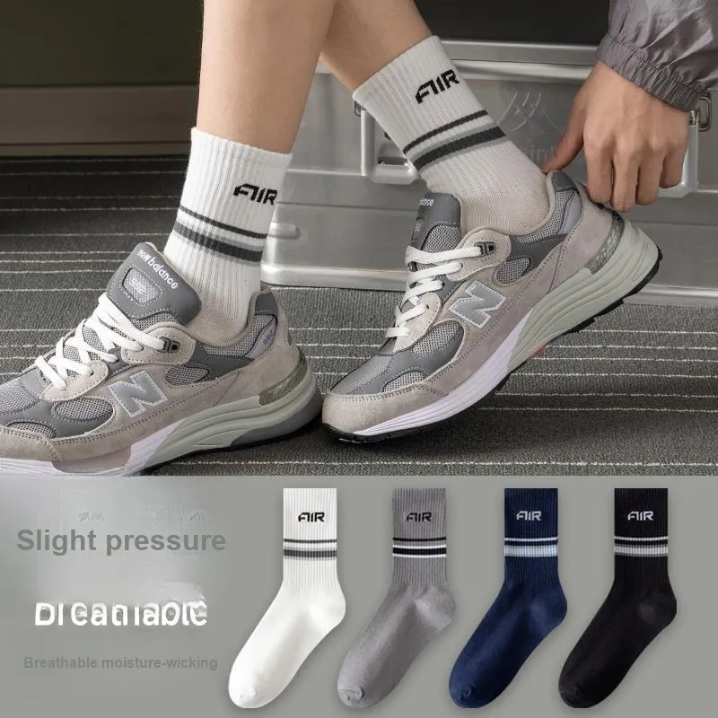 Cotton Gene Mid Calf Socks Unisex 4 Pack-1