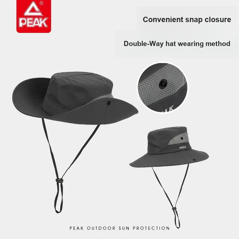PEAK Polyester Bucket Hats Unisex-6